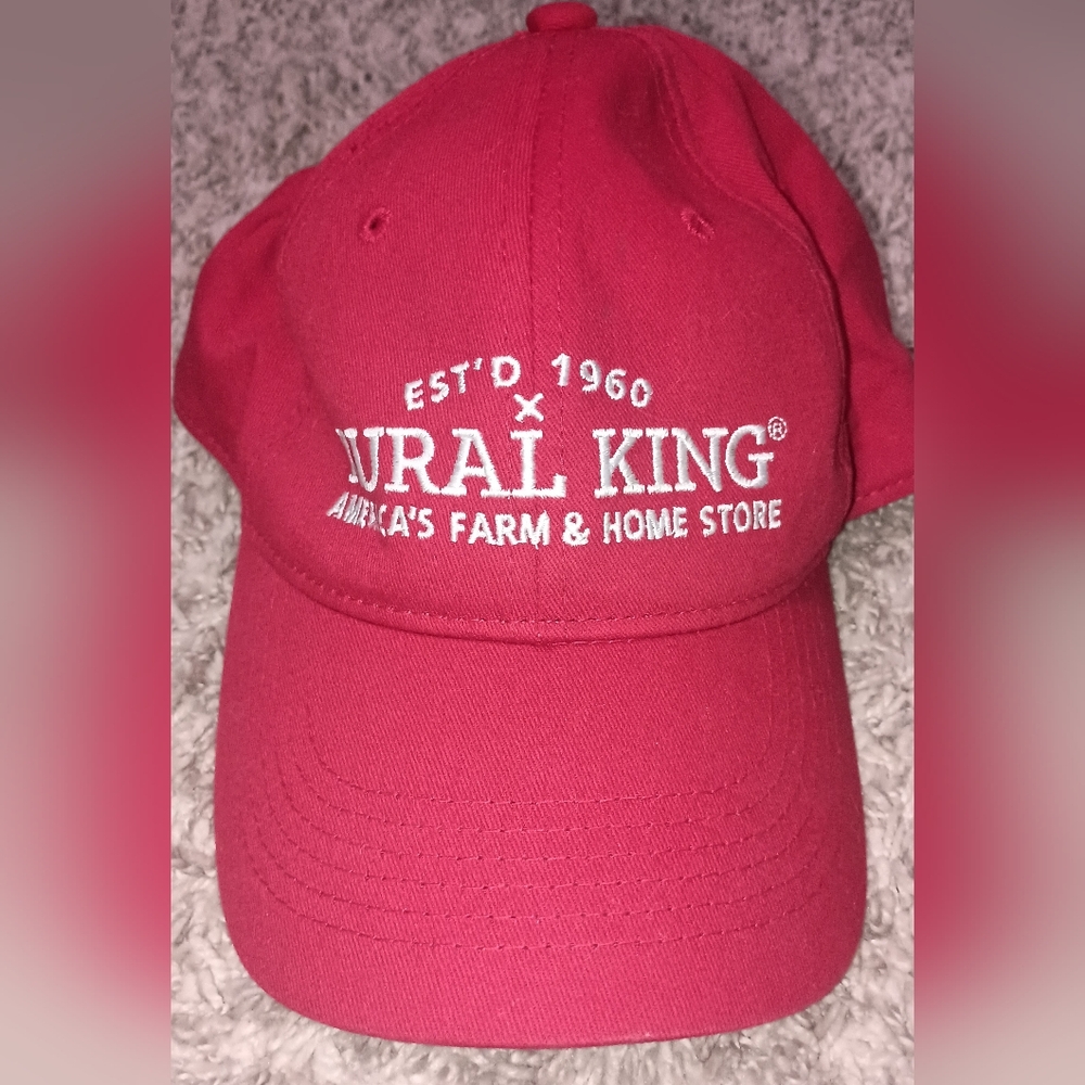 Rural King Hat Cap Men's Snapback Color Red America's Farm And Home Store